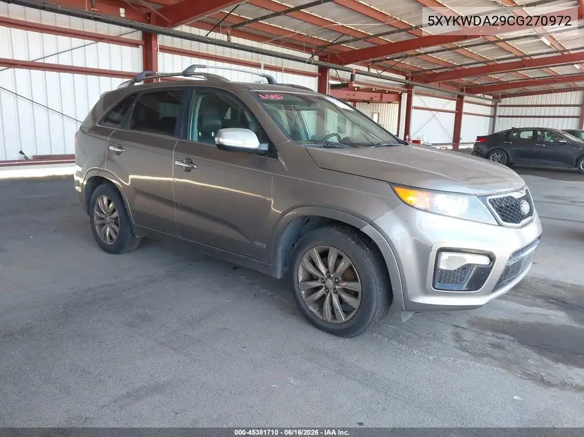 2012 Kia Sorento Sx V6 VIN: 5XYKWDA29CG270972 Lot: 45381710