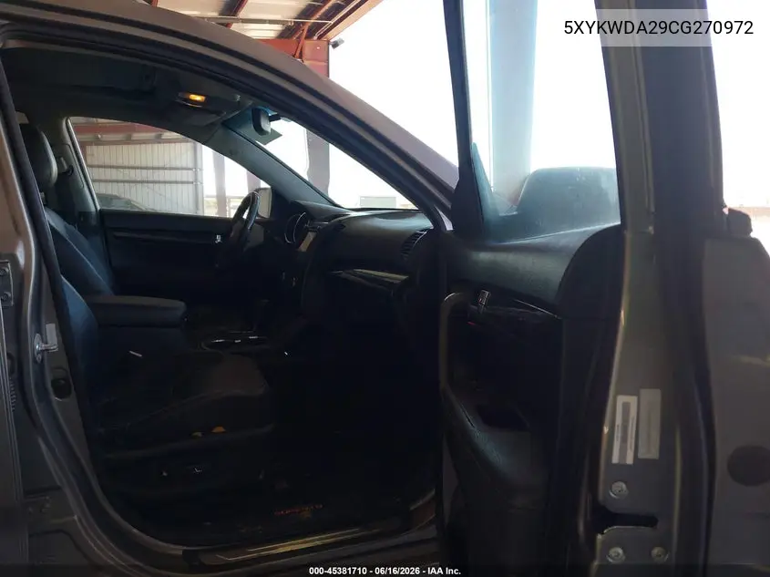 2012 Kia Sorento Sx V6 VIN: 5XYKWDA29CG270972 Lot: 45381710