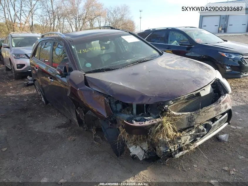 5XYKWDA29DG393687 2013 Kia Sorento Sx V6