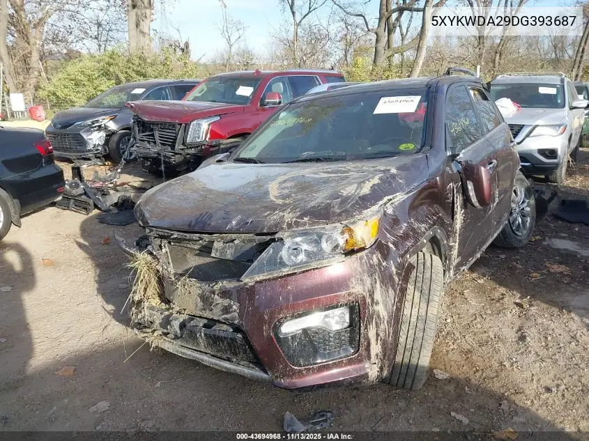 5XYKWDA29DG393687 2013 Kia Sorento Sx V6
