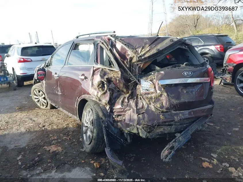 5XYKWDA29DG393687 2013 Kia Sorento Sx V6