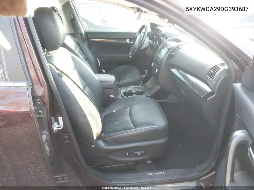 5XYKWDA29DG393687 2013 Kia Sorento Sx V6
