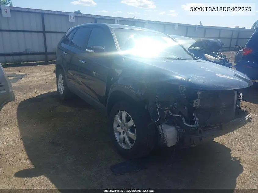 2013 Kia Sorento Lx VIN: 5XYKT3A18DG402275 Lot: 45241595