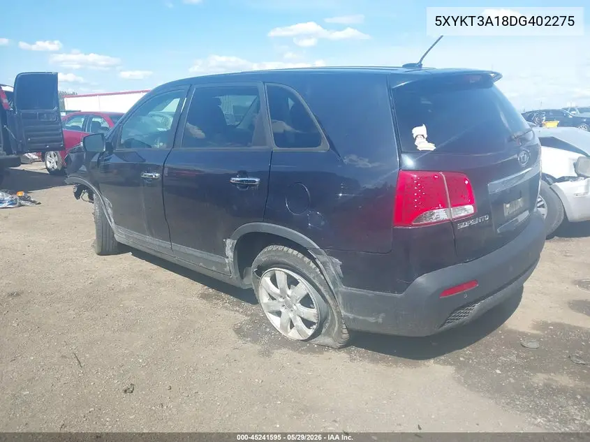 2013 Kia Sorento Lx VIN: 5XYKT3A18DG402275 Lot: 45241595