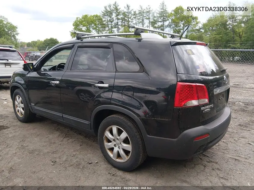 2013 Kia Sorento Lx V6 VIN: 5XYKTDA23DG338306 Lot: 45254592