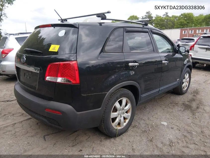 2013 Kia Sorento Lx V6 VIN: 5XYKTDA23DG338306 Lot: 45254592