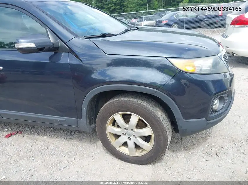 2013 Kia Sorento Lx VIN: 5XYKT4A69DG334165 Lot: 45600474
