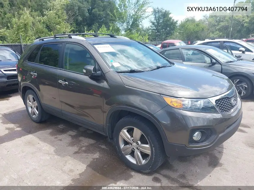 2013 Kia Sorento Ex VIN: 5XYKU3A61DG407794 Lot: 45629664