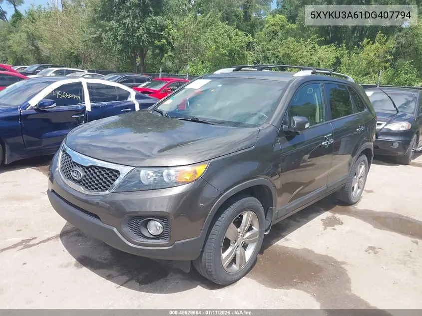 2013 Kia Sorento Ex VIN: 5XYKU3A61DG407794 Lot: 45629664