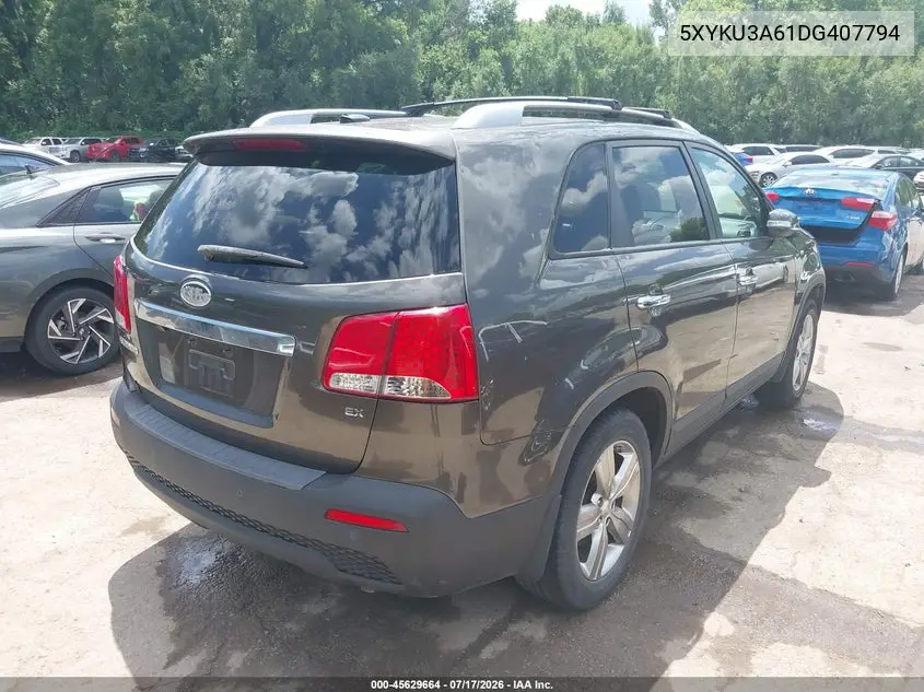 2013 Kia Sorento Ex VIN: 5XYKU3A61DG407794 Lot: 45629664