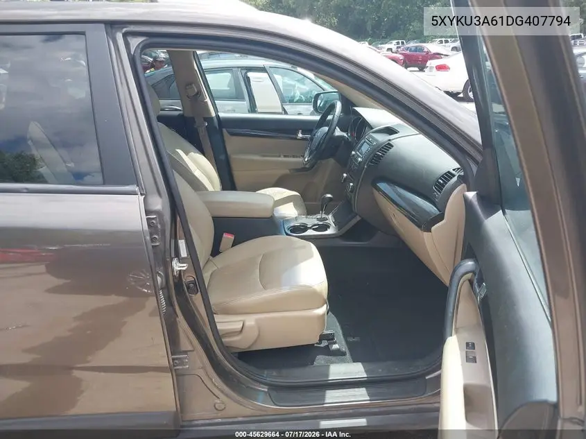 2013 Kia Sorento Ex VIN: 5XYKU3A61DG407794 Lot: 45629664