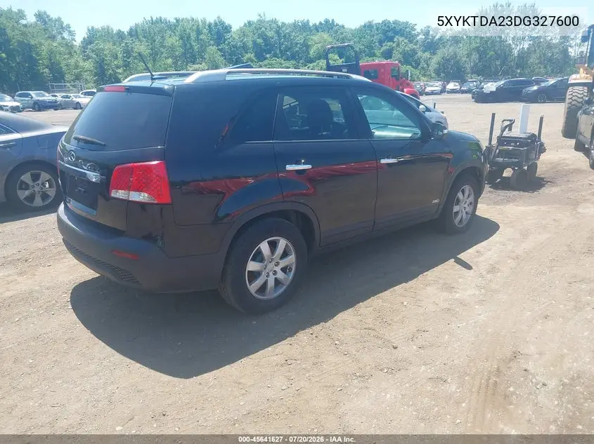 2013 Kia Sorento Lx V6 VIN: 5XYKTDA23DG327600 Lot: 45641627