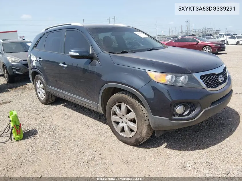 2013 Kia Sorento Lx VIN: 5XYKT3A63DG339291 Lot: 45678167