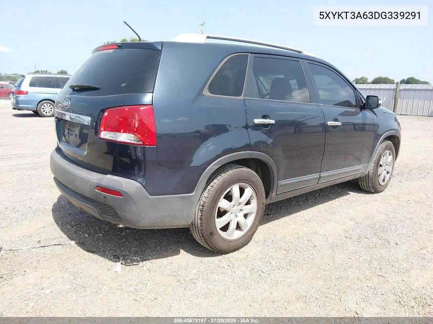 2013 Kia Sorento Lx VIN: 5XYKT3A63DG339291 Lot: 45678167
