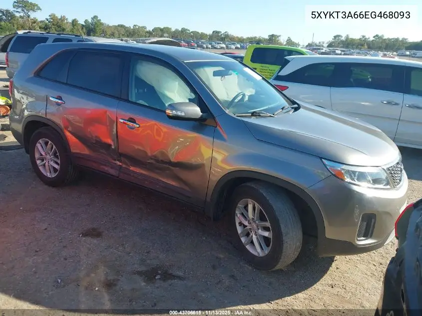 5XYKT3A66EG468093 2014 Kia Sorento Lx