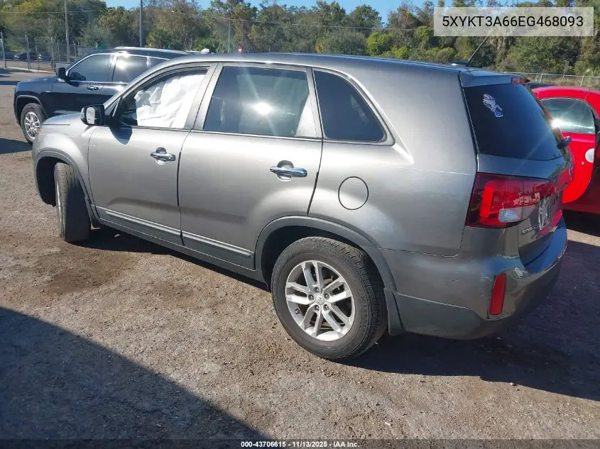 5XYKT3A66EG468093 2014 Kia Sorento Lx