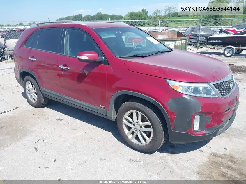 2014 Kia Sorento Lx VIN: 5XYKTCA65EG544144 Lot: 45605578
