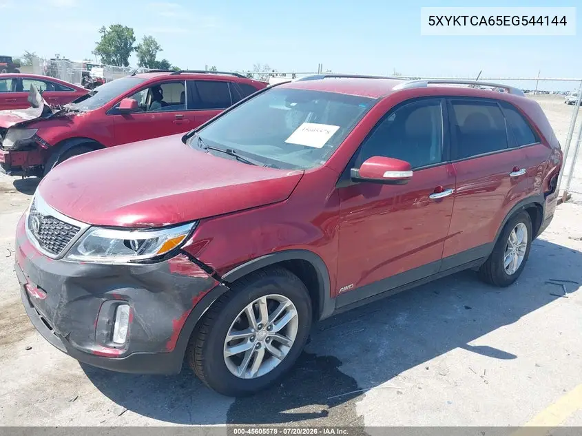 2014 Kia Sorento Lx VIN: 5XYKTCA65EG544144 Lot: 45605578
