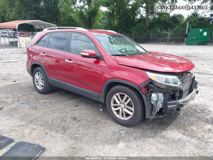 2014 Kia Sorento Lx VIN: 5XYKT3A6XEG437803 Lot: 45629778
