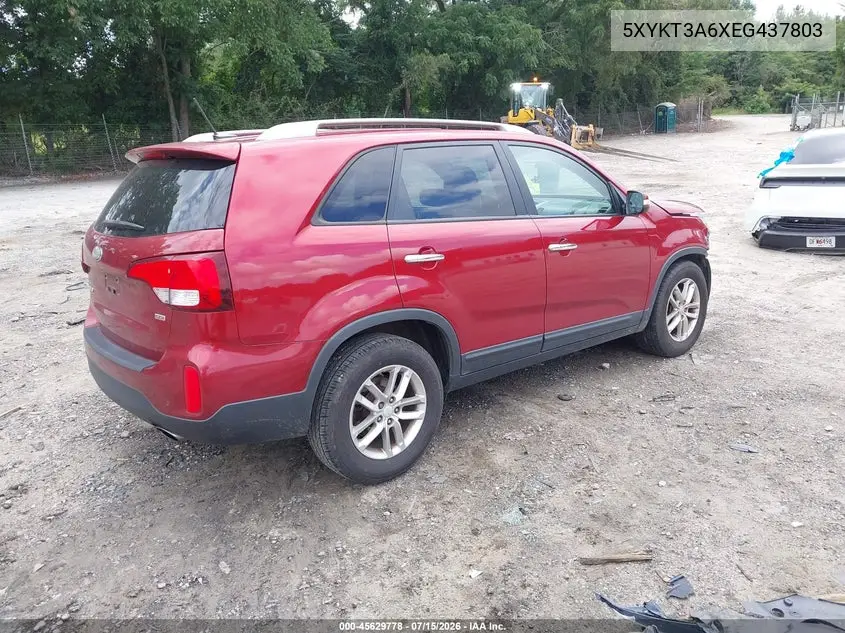 2014 Kia Sorento Lx VIN: 5XYKT3A6XEG437803 Lot: 45629778