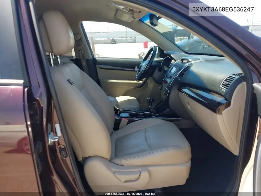 2014 Kia Sorento Lx VIN: 5XYKT3A68EG536247 Lot: 45649536