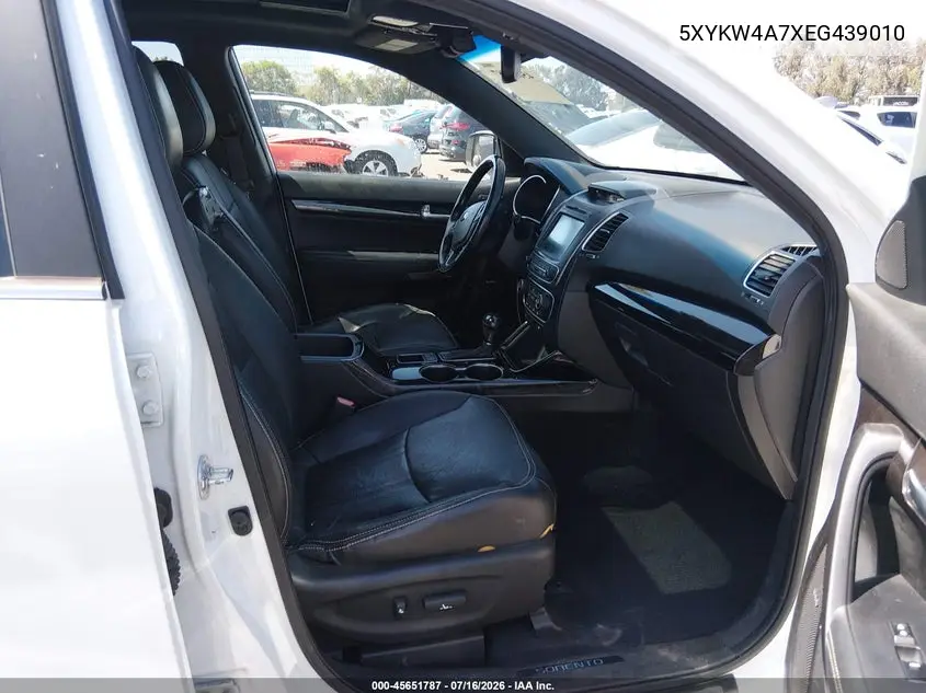 2014 Kia Sorento Limited V6 VIN: 5XYKW4A7XEG439010 Lot: 45651787