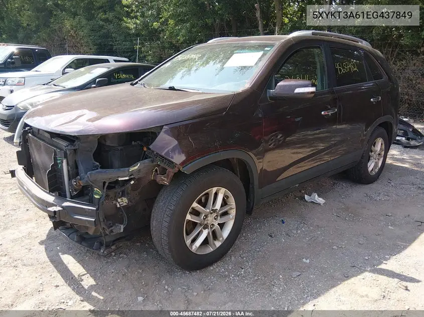 2014 Kia Sorento Lx VIN: 5XYKT3A61EG437849 Lot: 45687482