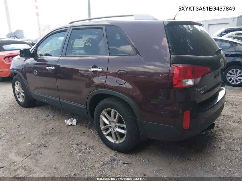 2014 Kia Sorento Lx VIN: 5XYKT3A61EG437849 Lot: 45687482