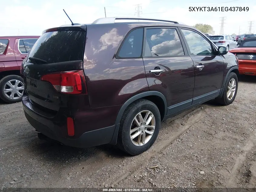 2014 Kia Sorento Lx VIN: 5XYKT3A61EG437849 Lot: 45687482