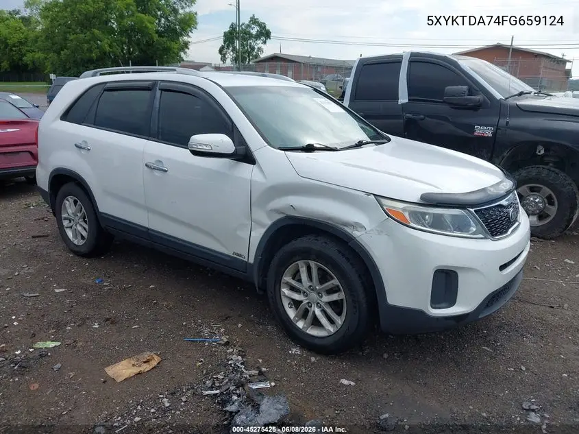 2015 Kia Sorento Lx V6 VIN: 5XYKTDA74FG659124 Lot: 45275425