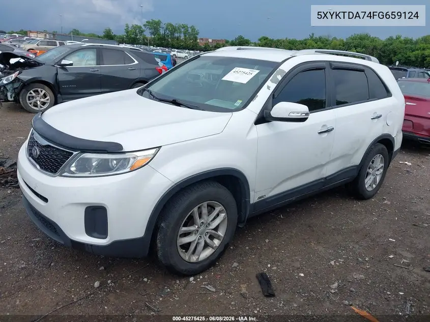 2015 Kia Sorento Lx V6 VIN: 5XYKTDA74FG659124 Lot: 45275425