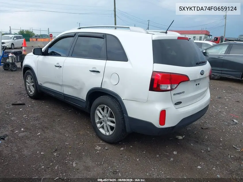 2015 Kia Sorento Lx V6 VIN: 5XYKTDA74FG659124 Lot: 45275425