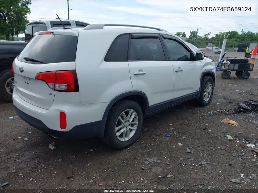 2015 Kia Sorento Lx V6 VIN: 5XYKTDA74FG659124 Lot: 45275425