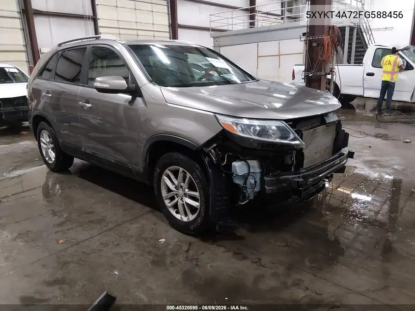 2015 Kia Sorento Lx V6 VIN: 5XYKT4A72FG588456 Lot: 45320598