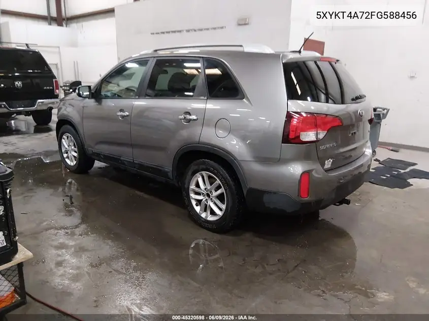 2015 Kia Sorento Lx V6 VIN: 5XYKT4A72FG588456 Lot: 45320598