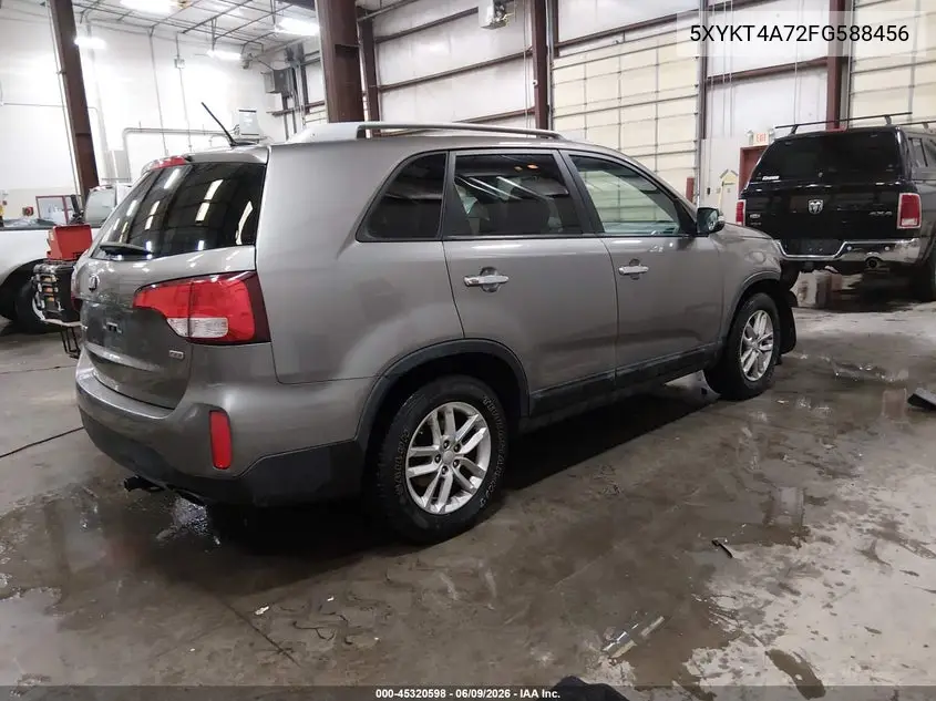 2015 Kia Sorento Lx V6 VIN: 5XYKT4A72FG588456 Lot: 45320598