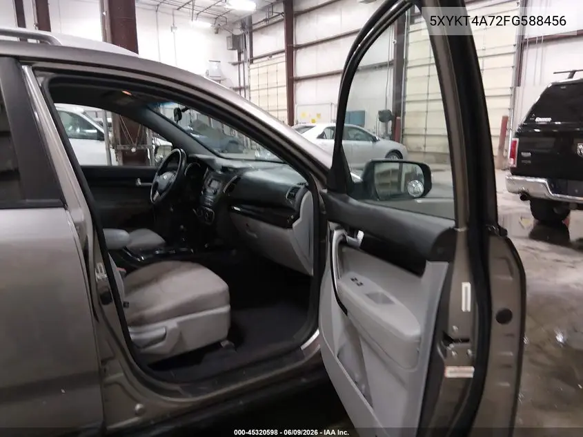 2015 Kia Sorento Lx V6 VIN: 5XYKT4A72FG588456 Lot: 45320598
