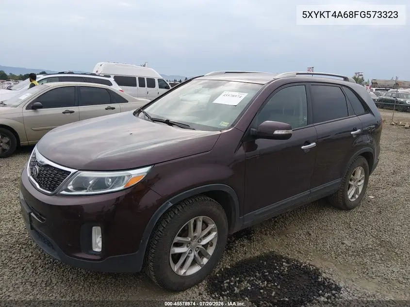 2015 Kia Sorento Lx VIN: 5XYKT4A68FG573323 Lot: 45578974