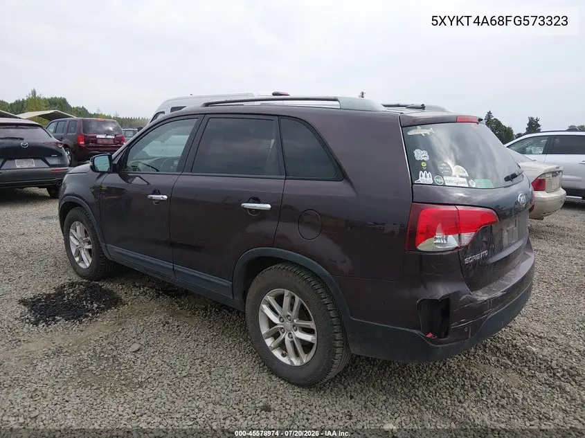 2015 Kia Sorento Lx VIN: 5XYKT4A68FG573323 Lot: 45578974