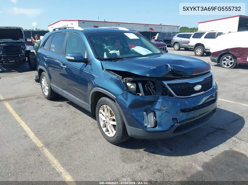 2015 Kia Sorento Lx VIN: 5XYKT3A69FG555732 Lot: 45669351