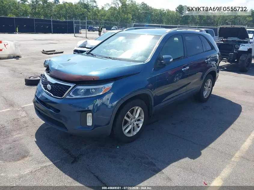 2015 Kia Sorento Lx VIN: 5XYKT3A69FG555732 Lot: 45669351