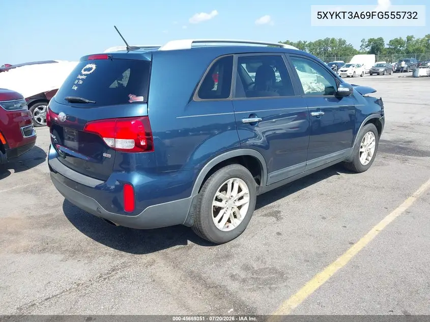 2015 Kia Sorento Lx VIN: 5XYKT3A69FG555732 Lot: 45669351