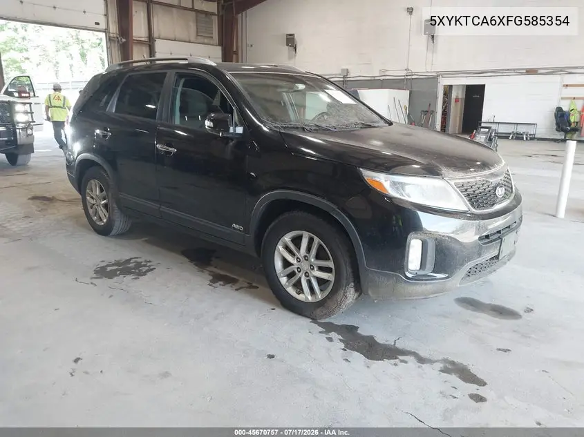 2015 Kia Sorento Lx VIN: 5XYKTCA6XFG585354 Lot: 45670757