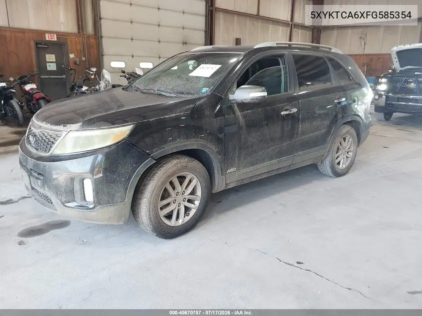 2015 Kia Sorento Lx VIN: 5XYKTCA6XFG585354 Lot: 45670757