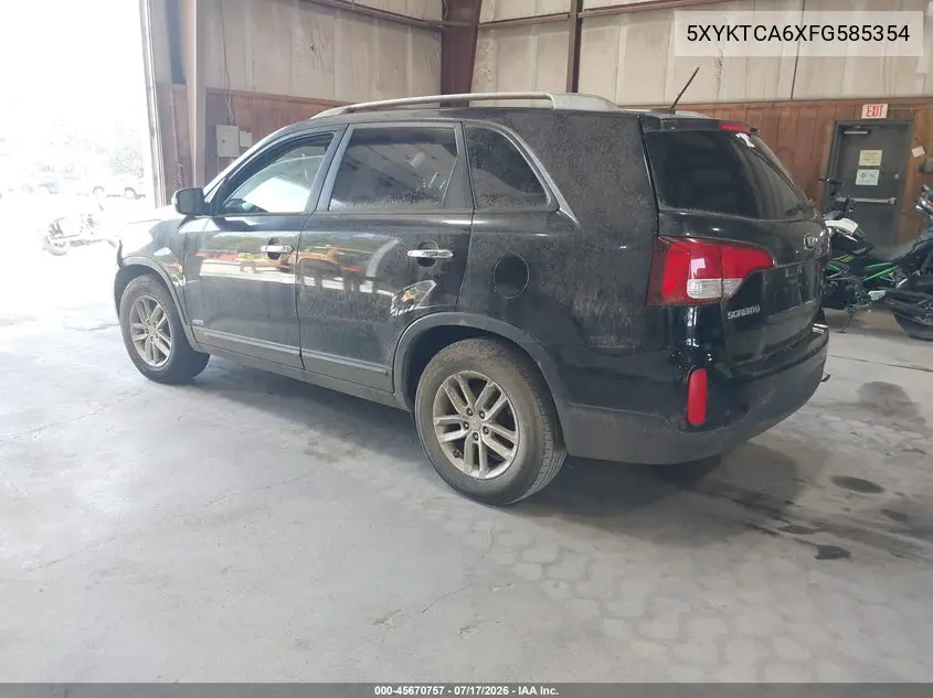 2015 Kia Sorento Lx VIN: 5XYKTCA6XFG585354 Lot: 45670757