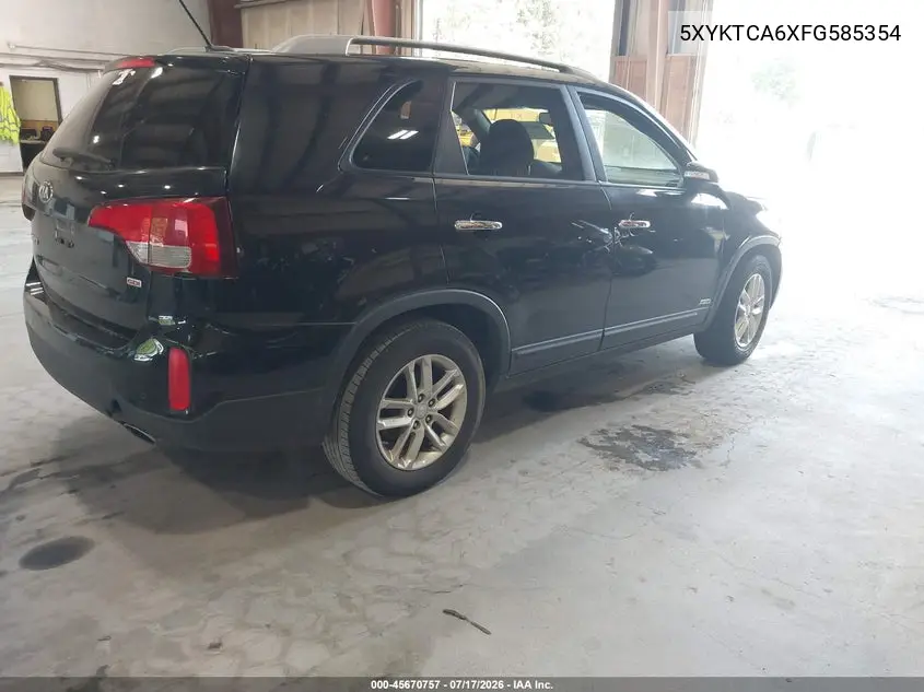 2015 Kia Sorento Lx VIN: 5XYKTCA6XFG585354 Lot: 45670757
