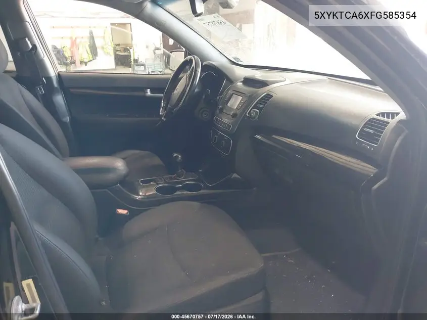 2015 Kia Sorento Lx VIN: 5XYKTCA6XFG585354 Lot: 45670757
