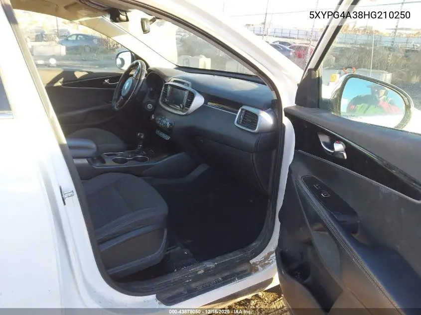 5XYPG4A38HG210250 2017 Kia Sorento 2.4L Lx
