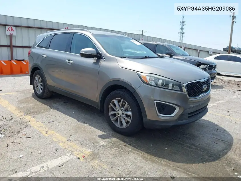 5XYPG4A35HG209086 2017 Kia Sorento 2.4L Lx