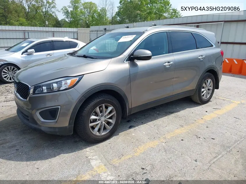 5XYPG4A35HG209086 2017 Kia Sorento 2.4L Lx